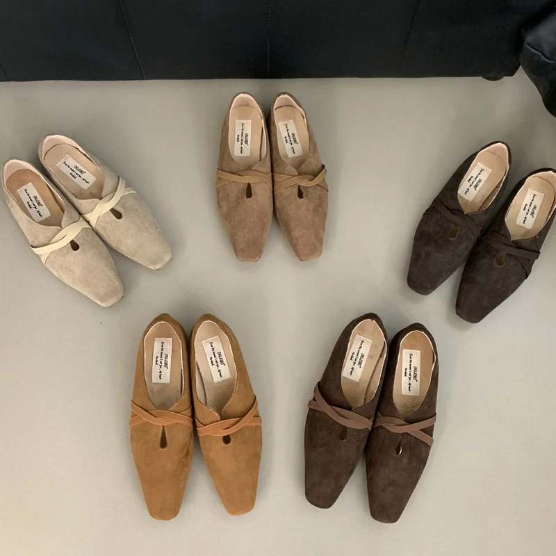 Осень-зима женская обувь на плоской подошве в стиле ретро модная без шнуровки с