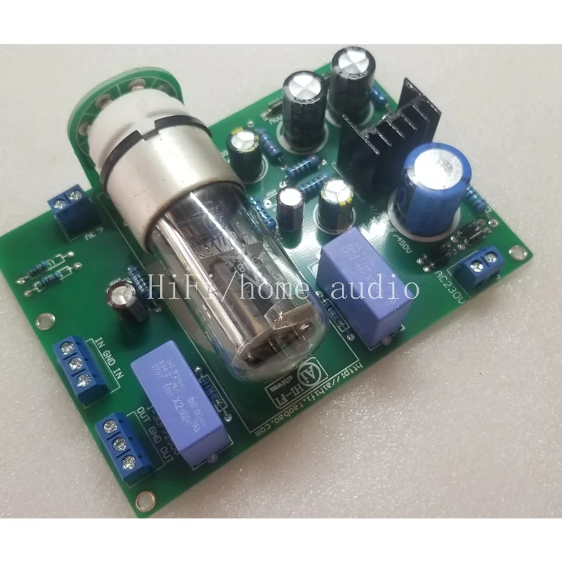 

6N8P (6H8C 6SN7) is the best-sounding single-tube horizontal-mounted electronic tube preamplifier board