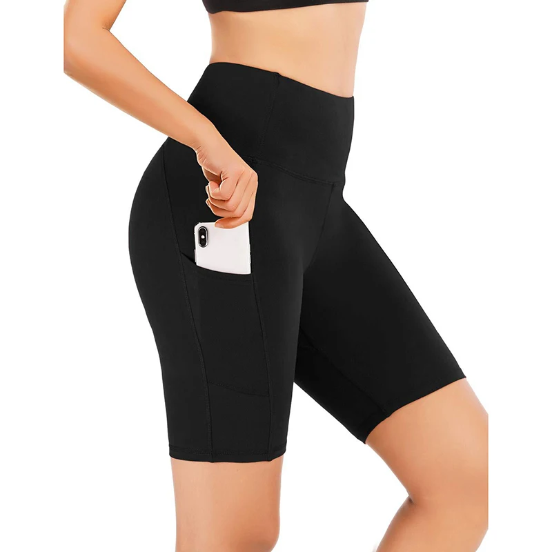 New Peach Buttock Fitness Leggings Women's Gym Sports Tight Running Shorts Hip Three-point Pants High Waist Seamless Yoga Shorts