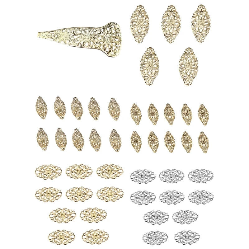

L5YA DIY Headband Parts Chinese Style Queen Material with Delicate Pattern