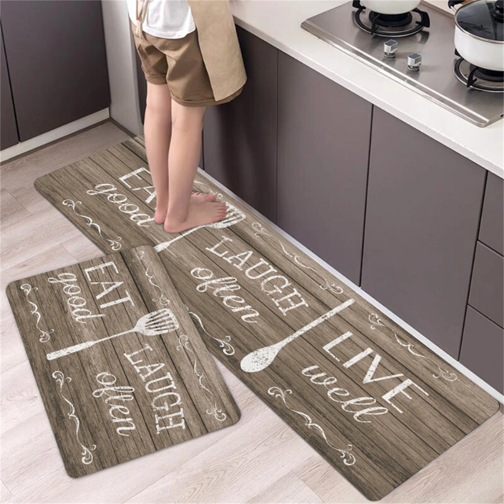 

Kitchen Style Rug Bedroom Rugs Large Carpet English Letters Pattern Carpet In The Rugs Carpets Non-Slip Kitchen Carpet Washable