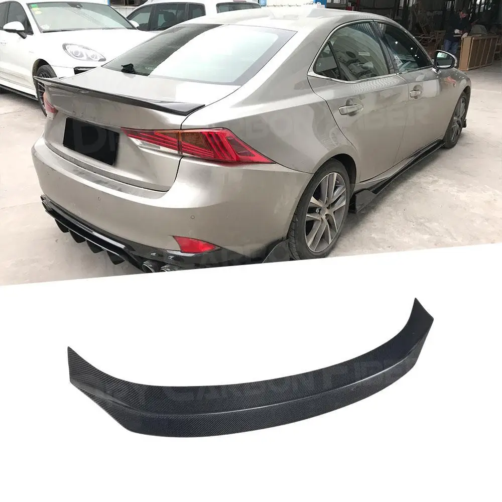 Рифленые клюшки из углеродного волокна для Lexus IS250 300 350 IS F Sport Sedan 4 Door 2014-2018 задний