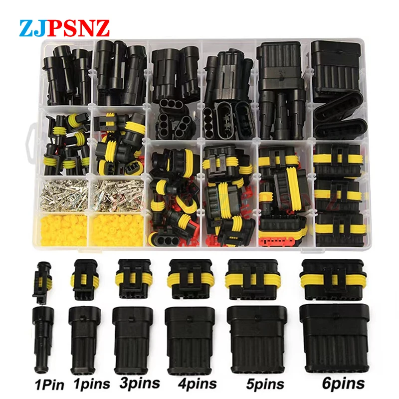 

Car Connectors Kit Waterproof Automotive Wire Quick Connector Electrical In Car Wiring Auto Seal Socket 1 2 3 4 5 6 Pin Plug Way