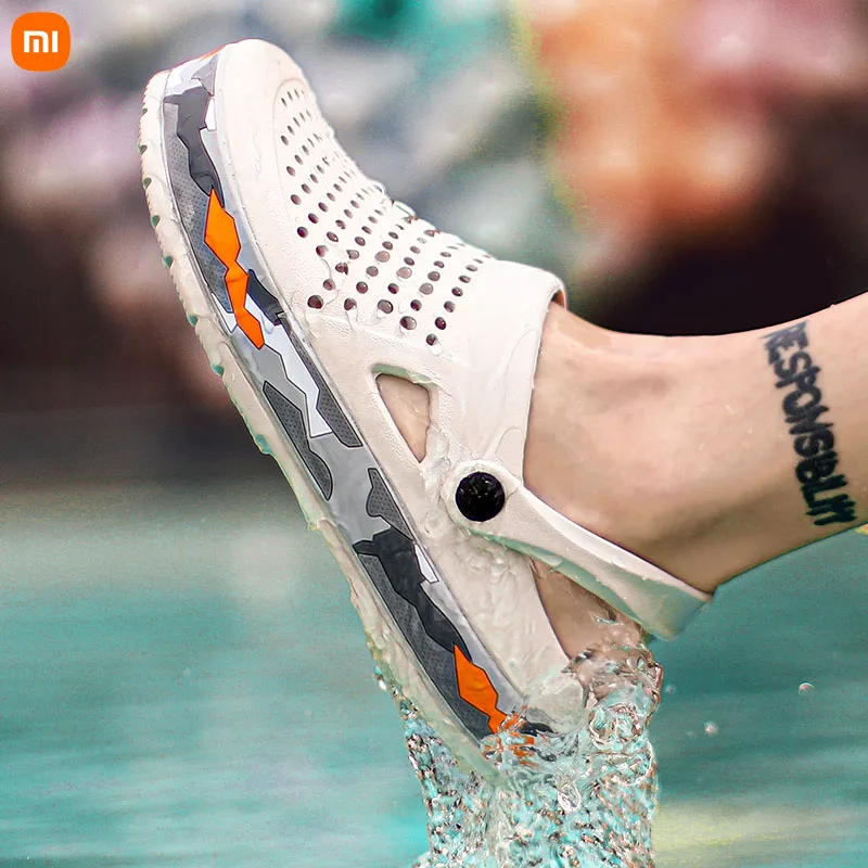 

Xiaomi Cave Shoes Summer Non-slip Garden Shoes Beach Shoes Bag Head Slippers Couple Non-slip Cave Sandals