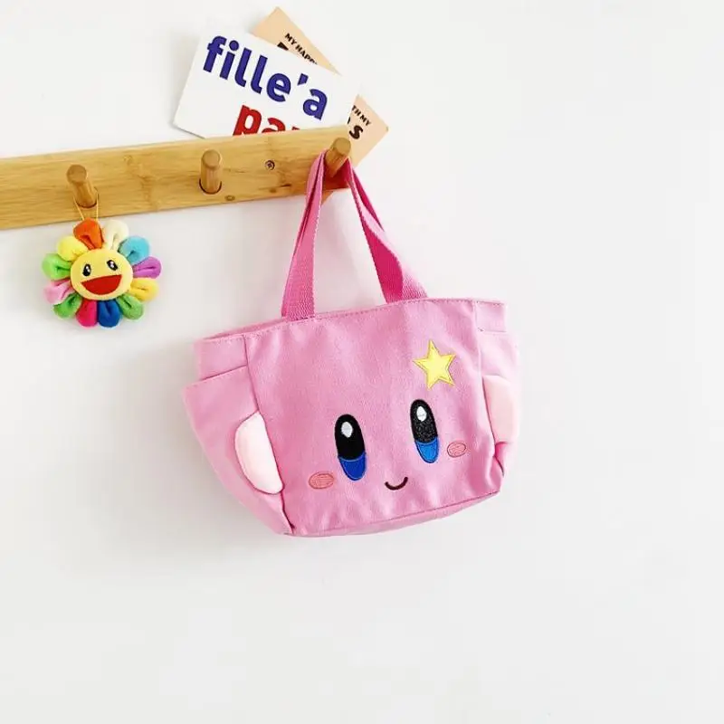 Kawaii Sanrios My Melody Kuromi Cinnamoroll Kirby мультяшный Большой Вместительный холщовый тоут сумка