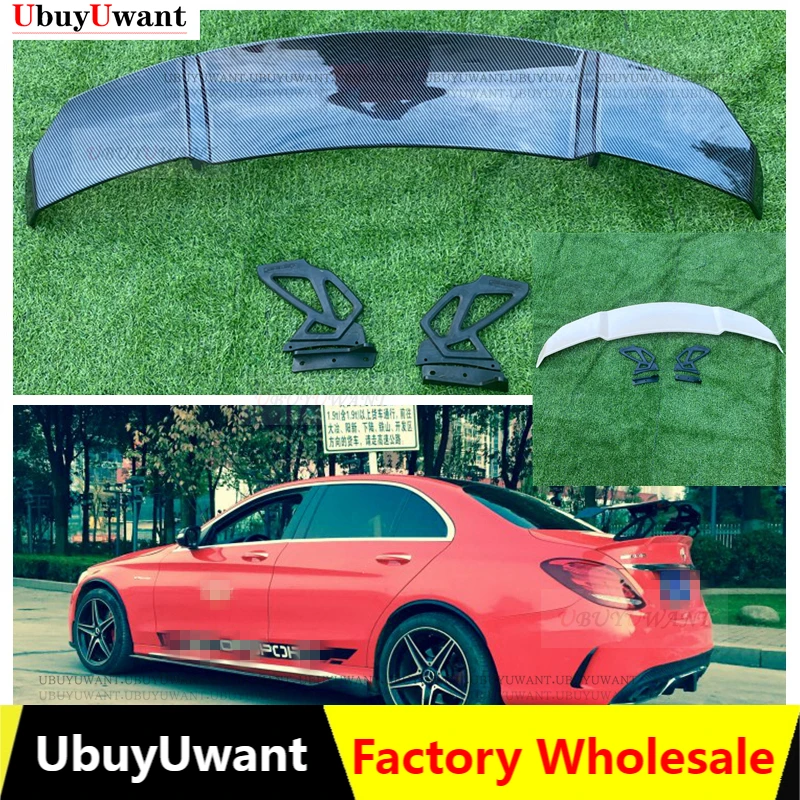 

Спойлер для Mercedes Benz W205 2015-2020 C180/C200/C230 C-класс высококачественный спойлер из АБС-пластика для заднего крыла автомобиля цветной задний спойлер