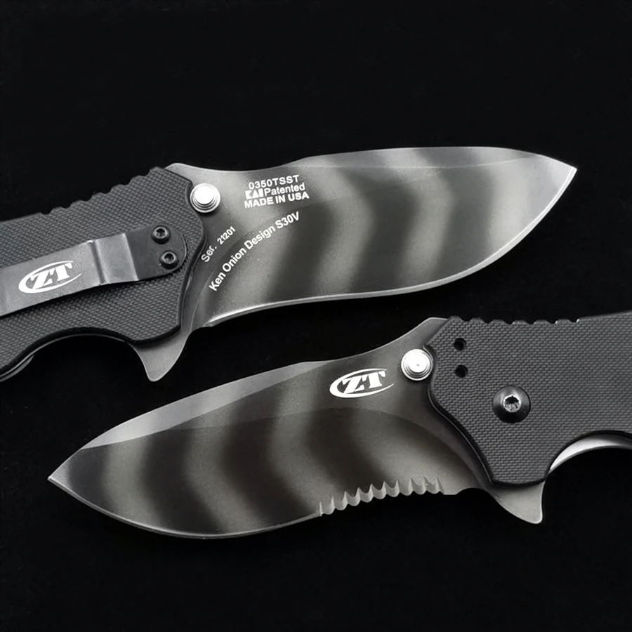 Складной нож ZT0350 0350TS походный карманный тактический с нулевой погрешностью -