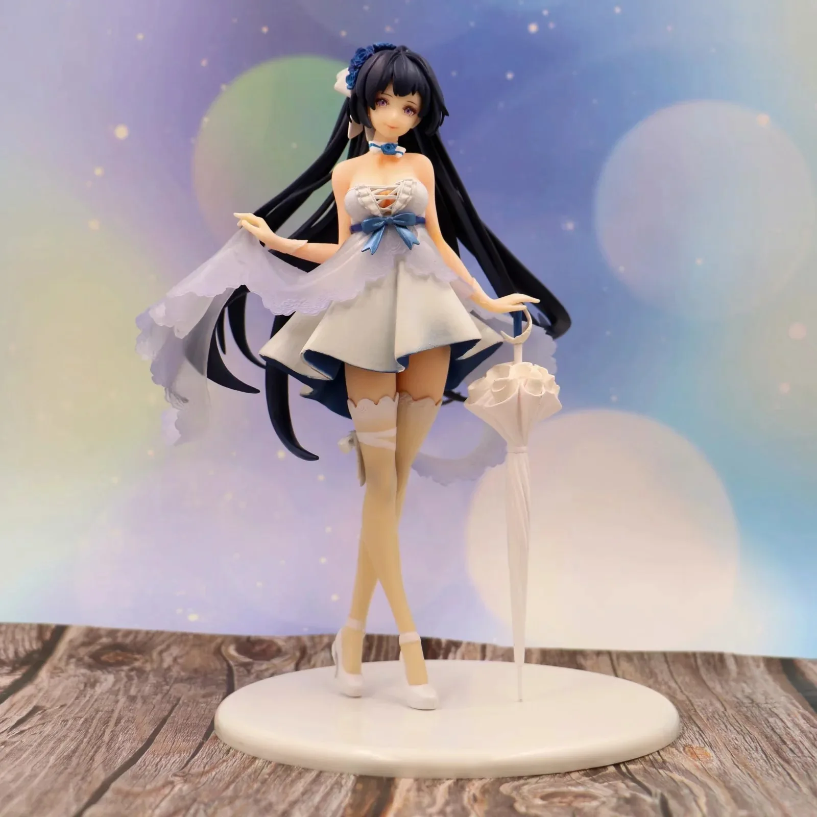

Anime Collapse The Academy 3 Flower Marriage Lightning Bud Coat Umbrella Wedding Dress Model Sexy Action Figure Sailor Moon Cute