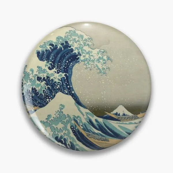 

Значки Great Wave, мягкая булавка на пуговицы, Значки для одежды, Креативные украшения, милый металлический воротник, брошь на лацкан для влюбленных шляп, Женская Брошь