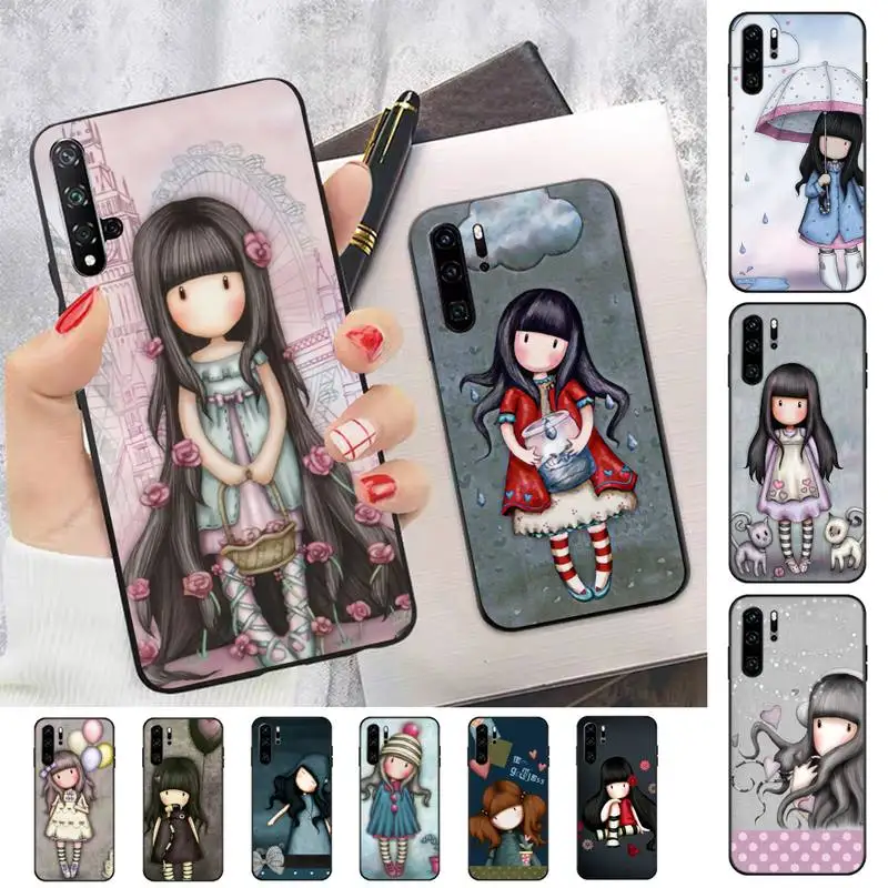 

Cute Girl Kid Art Illustration S-santoro Phone Case for Huawei P30 40 20 10 8 9 lite pro plus Psmart2019