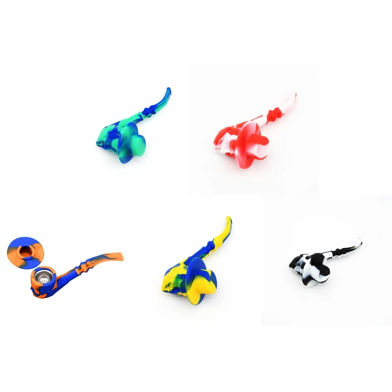 

Силиконовая курительная трубка с крышкой для путешествий табачные трубки ложка сигаретные трубки для путешествий инструмент для курения о...