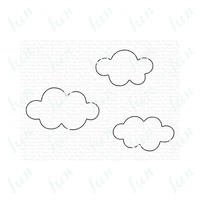 cutest clouds ever shape metal cutting dies stencils for diy new scrapbooking photo album paper cards gift decor embossing molds