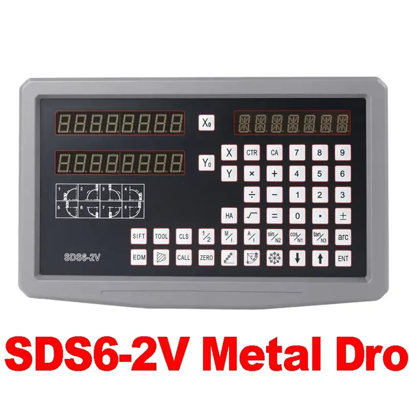 Фото SINO YHSINO SDS6-2V SDS6-3V Цифровой дисплей Dro с 5U TTL, железный корпус, защита от помех №3