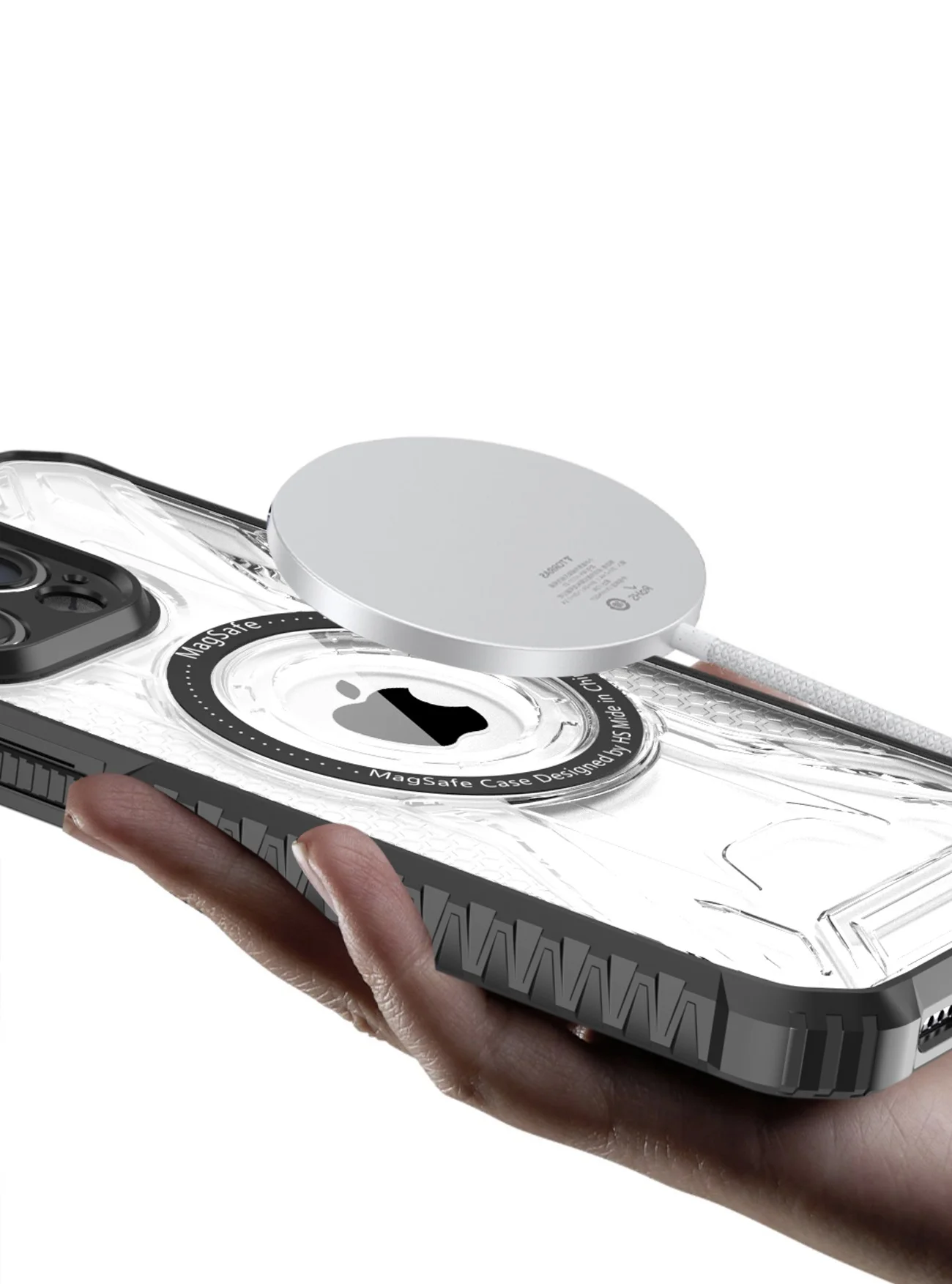 Original Luxury Wireless Magnetic Charging Phone Case For iPhone 14 Pro Max 13 Pro Max 12 11 Xr Armor Shockproof Hard Back Cover