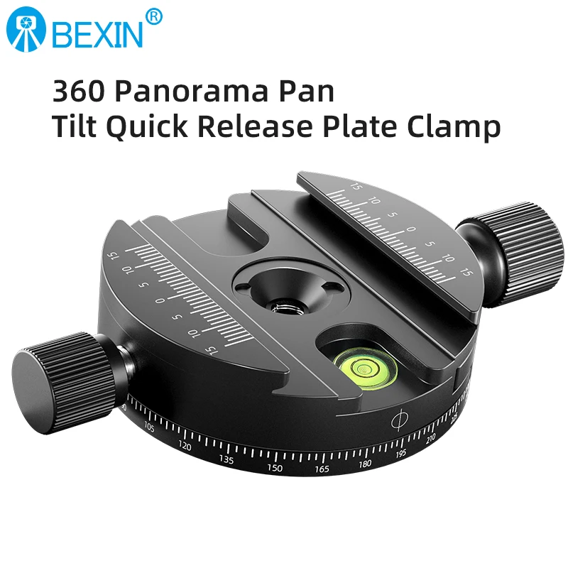 

Panoramic Rotating Quick Release Plate Clamp Seat Tripod Gimbal Universal Clip Seat SLR Camera Photography Quick Release Base