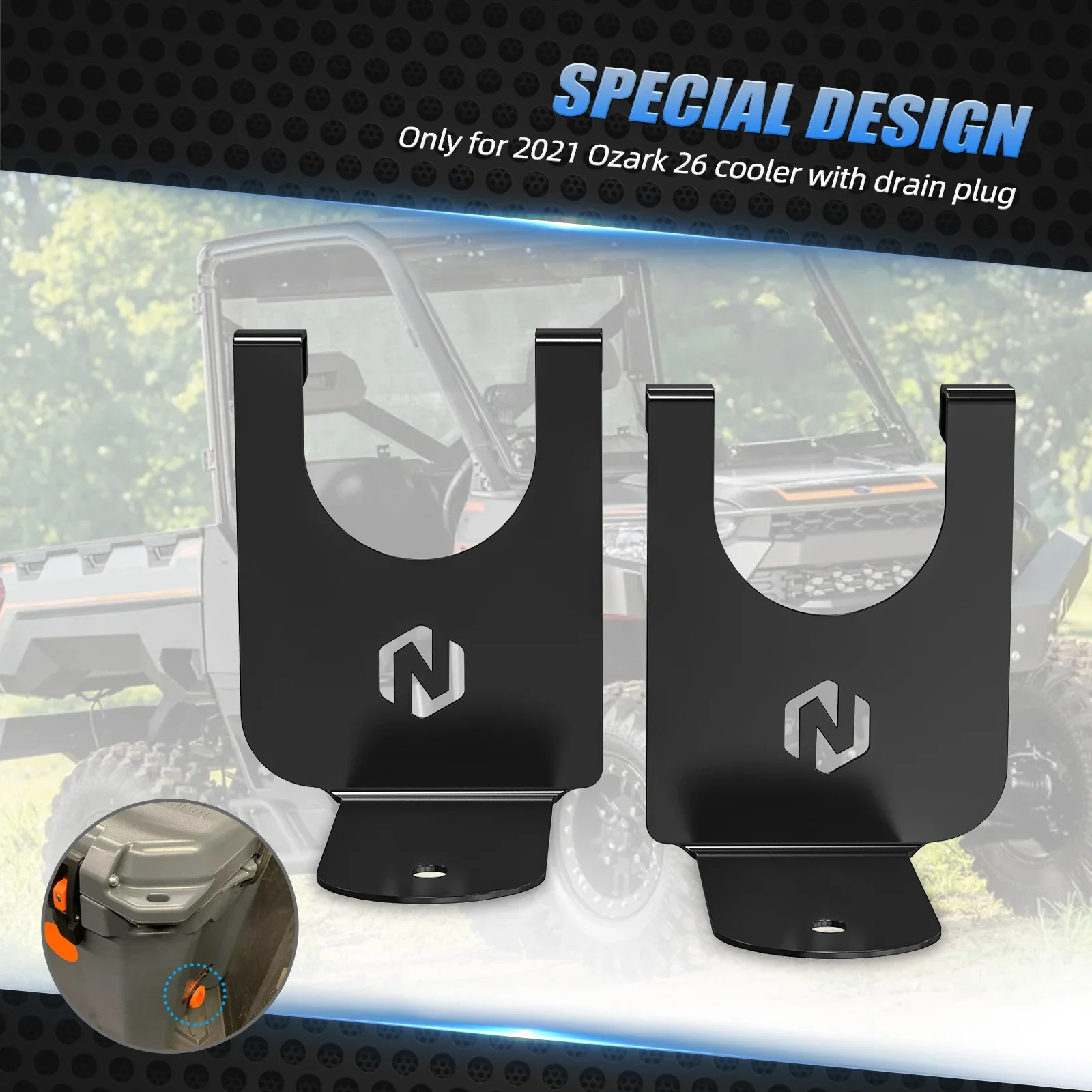 Охлаждающий кронштейн для RZR XP 1000 внешняя деталь со сливной заглушкой Polaris EPS 2015-2020