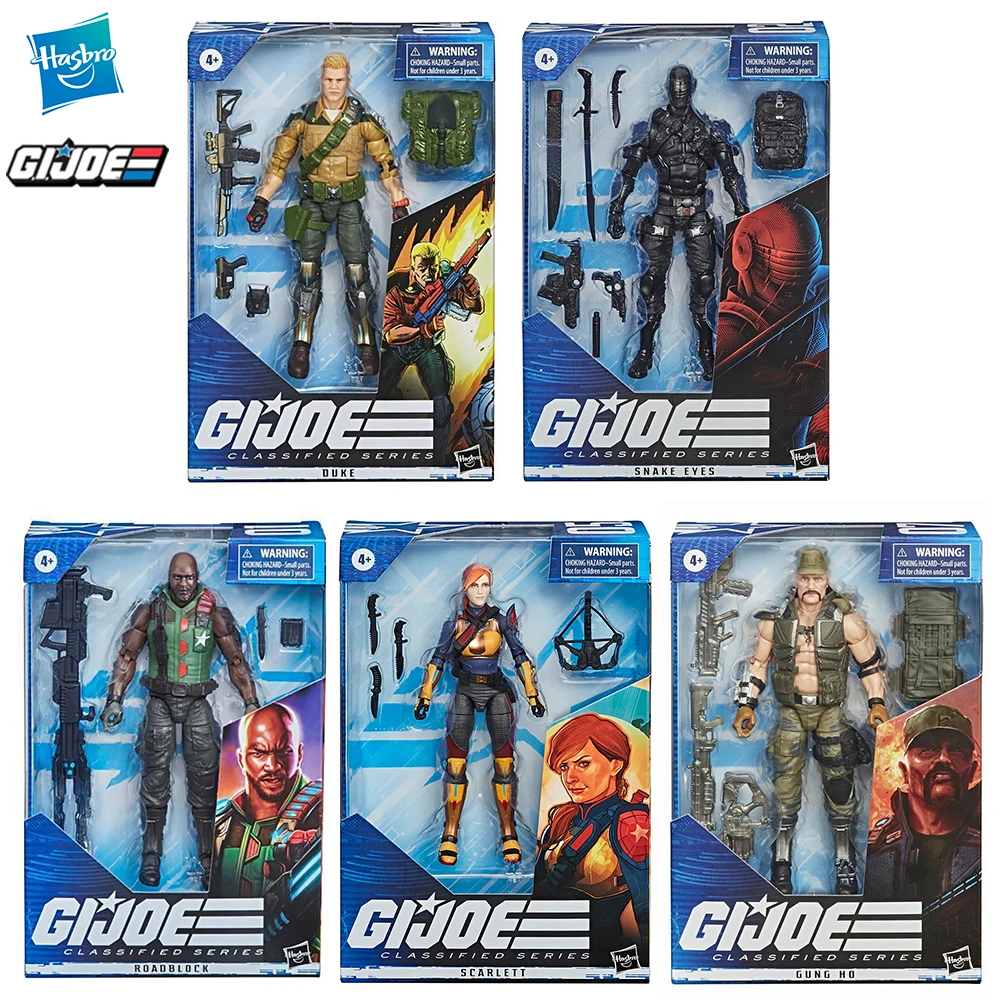 

[In-Stock] Hasbro G.I. Joe Classified Series Duke/Scarlett/Roadblock/Snake Eyes/Gung Ho Collectible Action Figure Model Toys