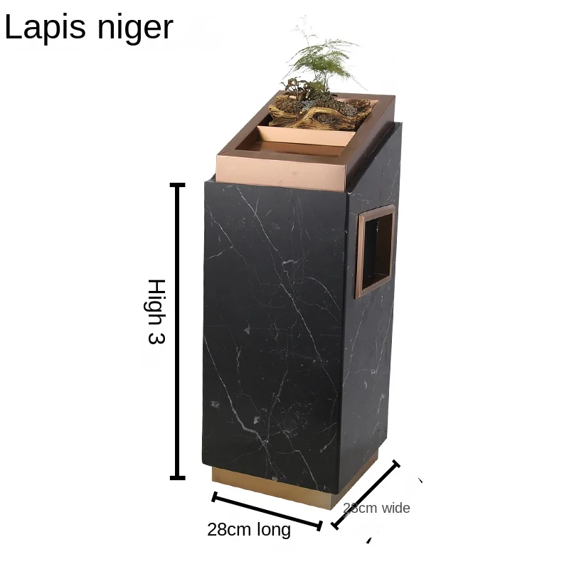 Мусорная корзина в европейском стиле для вестибюля отеля с пепельницей из