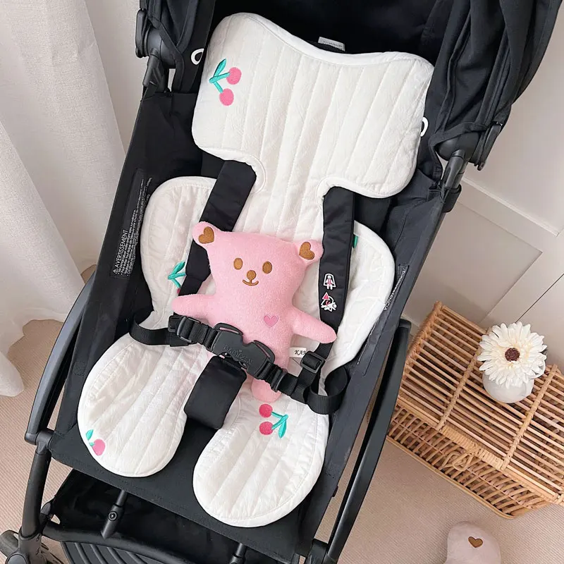 

Cotton Baby Stroller Mat Accessories Baby Car Seat Cushion Pad Infant Cart Mattress Mat Kids Carriage Pram Stroller Accessories
