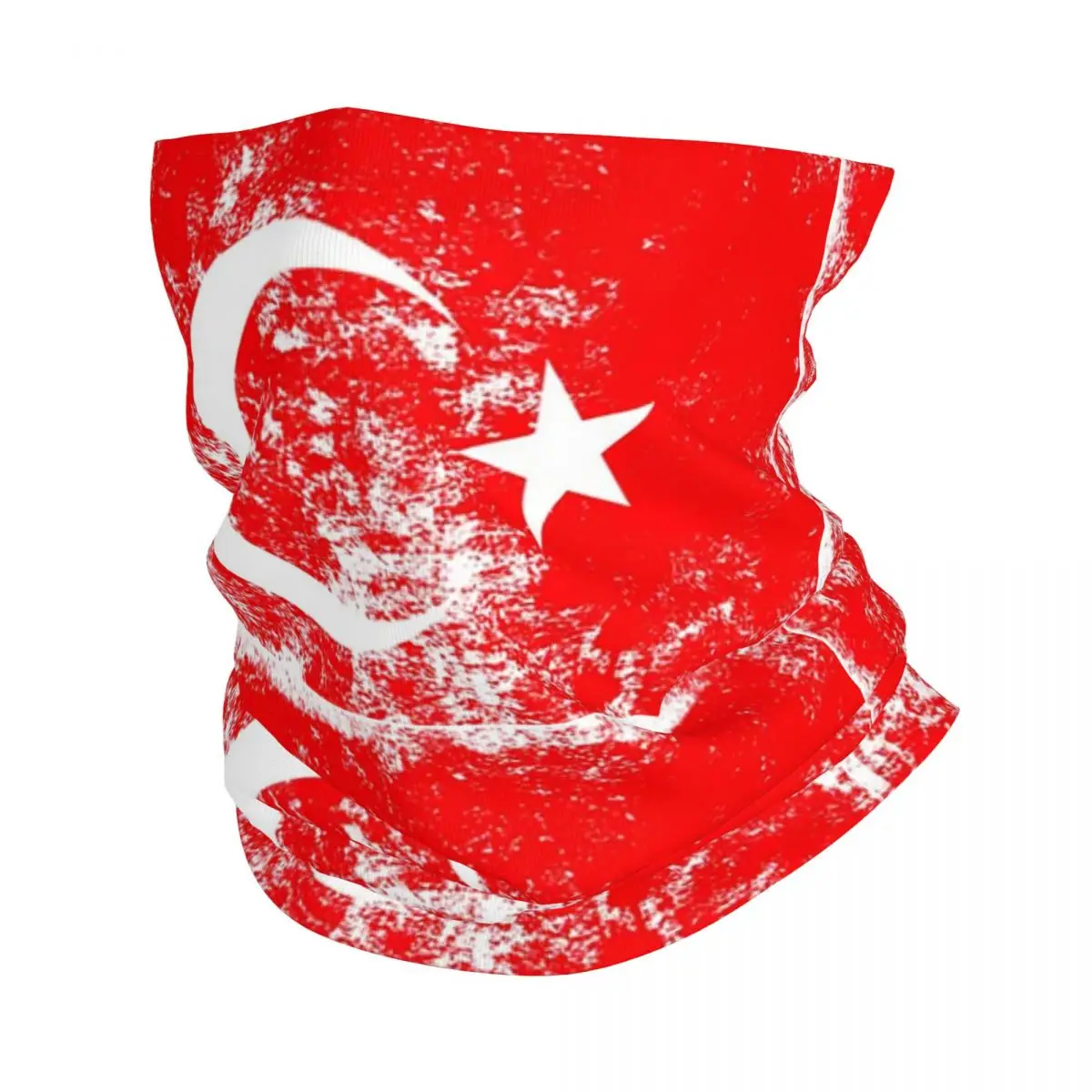 

The Republic Of Turkey Flag Bandana Neck Gaiter Printed Wrap Scarf Multifunction Headband Outdoor Sports Unisex Adult All Season