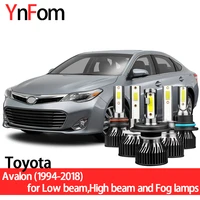 ynfom led headlights kit for toyota avalon x10 x40 1994 2018 low beamhigh beamfog lampcar accessoriescar headlight bulbs
