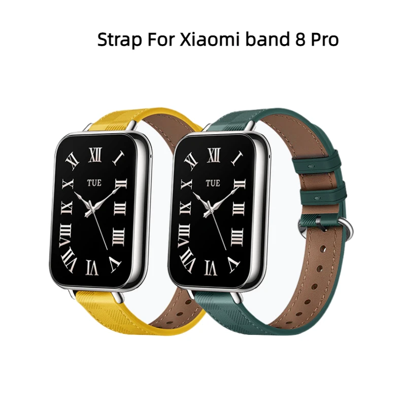 

Leather Strap For Xiaomi band 8 Pro Sport watchband For Mi band 8 pro NFC Replacement Correa Bracelt Woman Men Belt Accessories