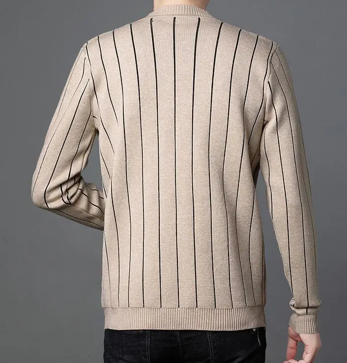 Men Cardigan Brand Sweater Men Streetwear Fashion Sweater Coat Men Autumn Winter Warm Cashmere Woolen Cardigan Men With Pocket