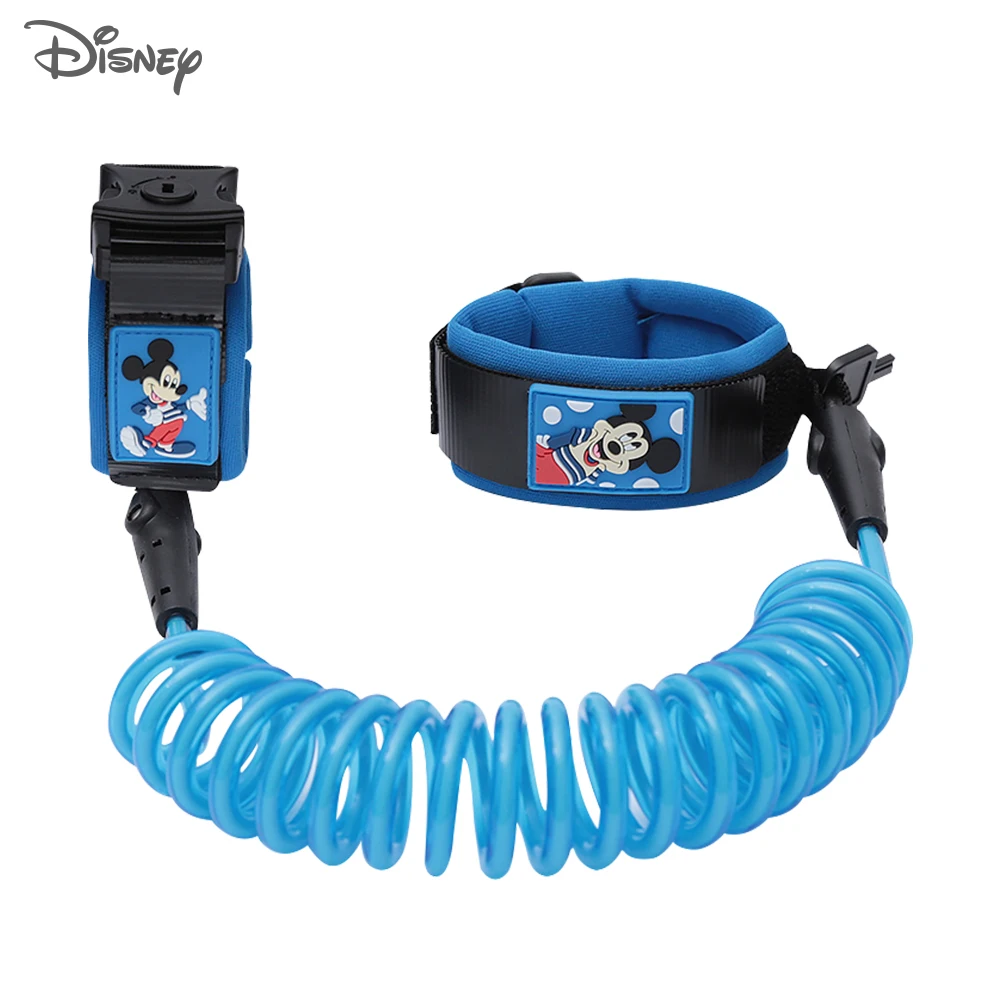 Disney Brand Baby Anti-lost Bracelet With Lock Anti-missing Harness Strap Rope Lock-proof Belt For Kids Toddlers Children 1.8m