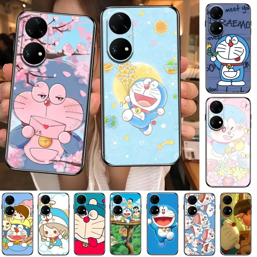 

Phone Case For Huawei p50 P40 p30 P20 10 9 8 Lite E Pro Plus Black Etui Coque Painting Hoesjes comic fashappy jingle cat