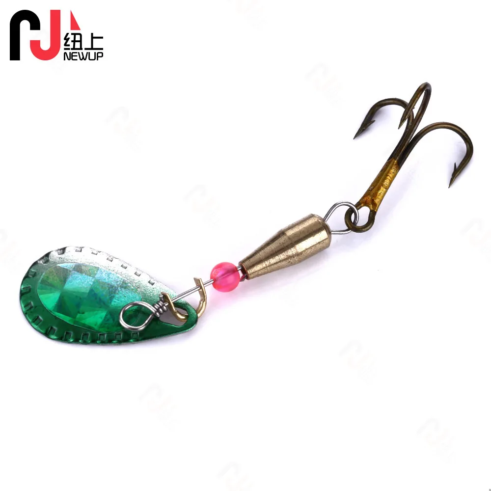 

1Pcs Spinnerbaits 6# Metal Sequin Spinner Bait Fishing Lure Spoon Lures pike With Treble Hooks For Bass Pike Fishing