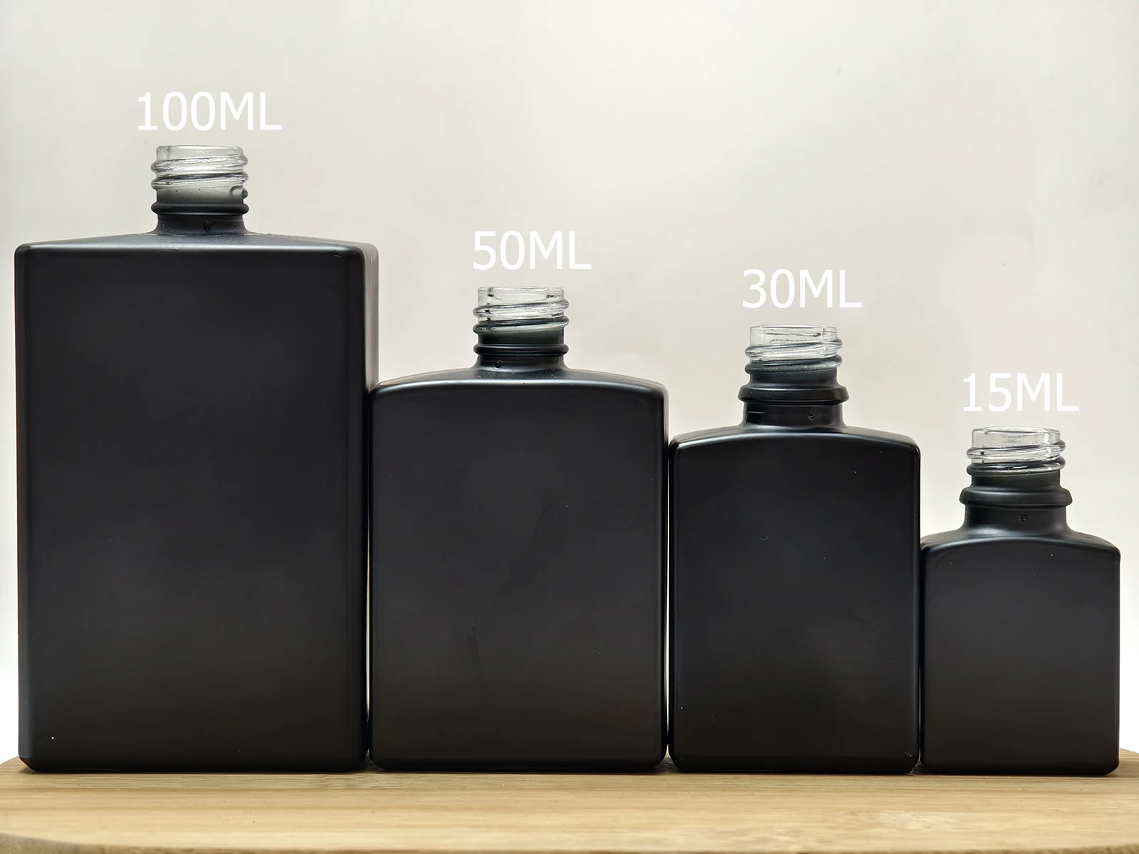 1x15 мл 30 50 100 квадратный плоский прозрачный/матовый стеклянный рулон на бутылке