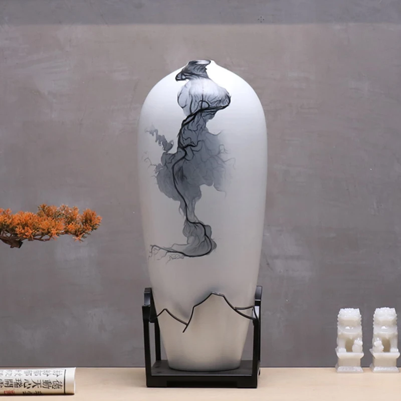 Декоративная ваза в китайском стиле современный светильник скандинавском