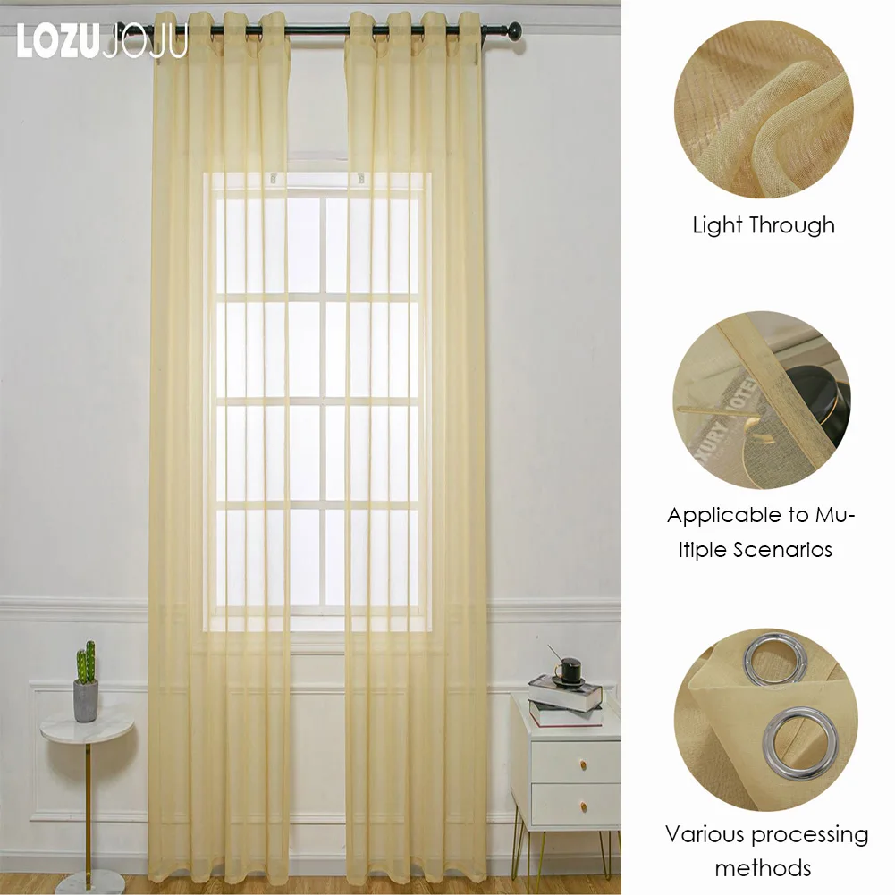 Дешевые серые тюлевые занавески прозрачные льняные s для гостиной спальни кухни