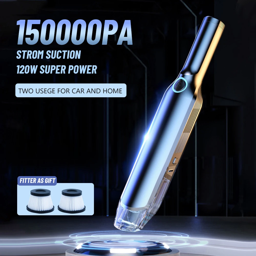 

150000Pa Wireless Car Vacuum Cleaner Car Home Dual-use Cleaner Handheld Home Appliance Car Accessories Keyboard Cleaning Machine