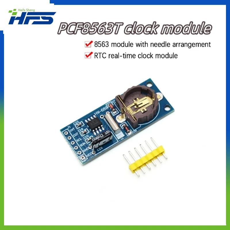 

New PCF8563 PCF8563T 8563 IIC Real Time Clock RTC Module Board Good than DS3231 AT24C32 (without battery)