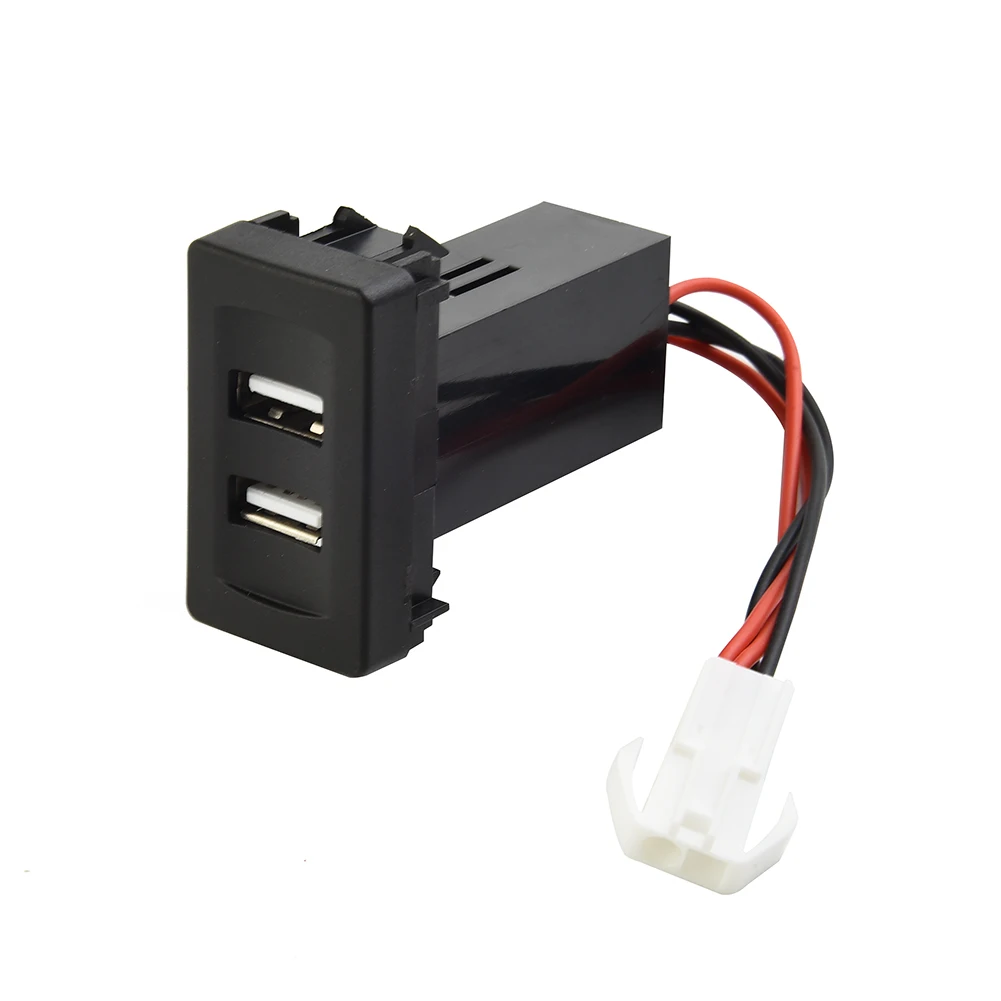 

Dual-USB Port Car Charger 2.1A Socket Light Built-In Socket For Transport T4 Built-In Socket Switch Panel 12-24V Accessories