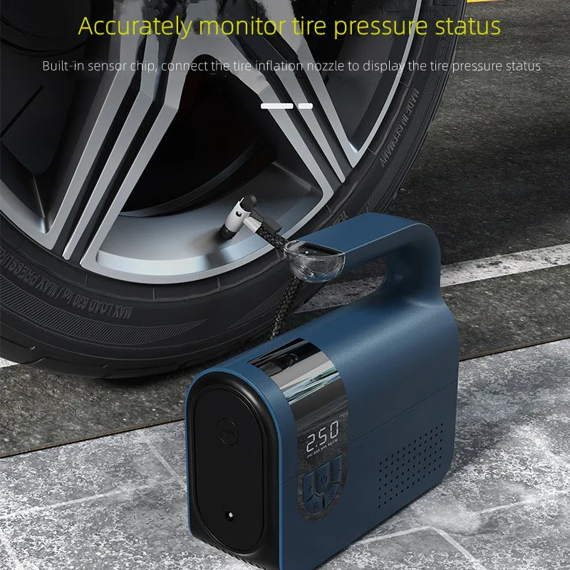 Air Bicycle Pump Inflatable Wireless Cordless Car Air Pump T