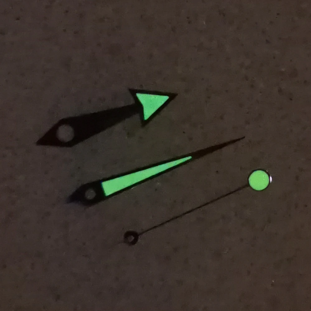 The New Modified Watch Hand Stylish Green Luminous Three-hand Watch Hands Fit The Japanese NH35 NH34 NH36 4R 7S Movement