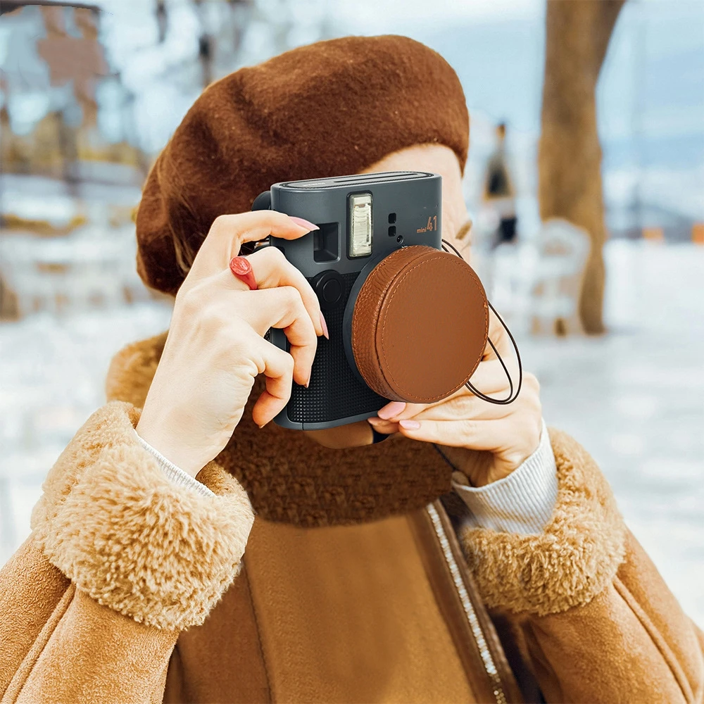Фото Защита от потери для Intax Mini 41, крышка объектива, антифрикционная и стабильная крышка камеры, защитный шнур, встроенная амортизирующая губка №2