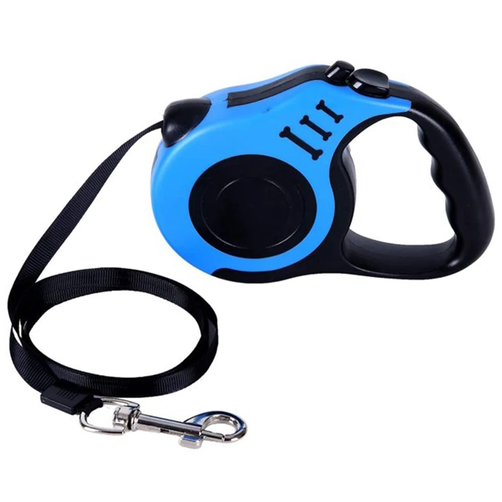 

Выдвижной Нейлоновый Поводок для собак, нескользящая ручка, тяжелая тренировочная, регулируемая, для путешествий, улицы, прогулок, 16 футов