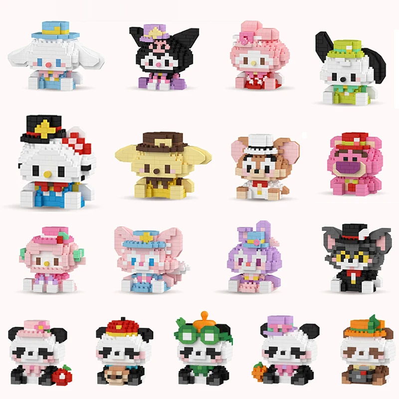 MINISO Строительные блоки Микро алмазные кирпичи Hello Kitty