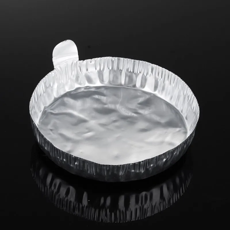 

100pcs/lot ALUMINUM LAB WEIGH BOAT CUP WEIGHING CONTAINER SMALL DISH WITH HANDLE Middle Diameter 60mm