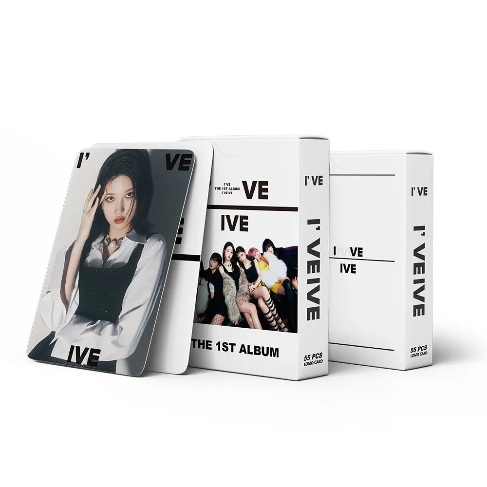 

55 шт. Kpop Girl Group IVE Lomo Cards Новый фотоальбом Ready To Love HD High Photocard LISA Lomo Card закладки для поклонников подарок