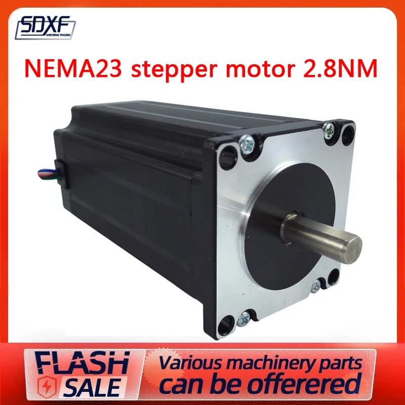 

NEMA23 stepper motor lengthened 112mm high torque 2.8Nm two-phase four-wire 1.8 degree 4.2a hybrid 57 stepper motor