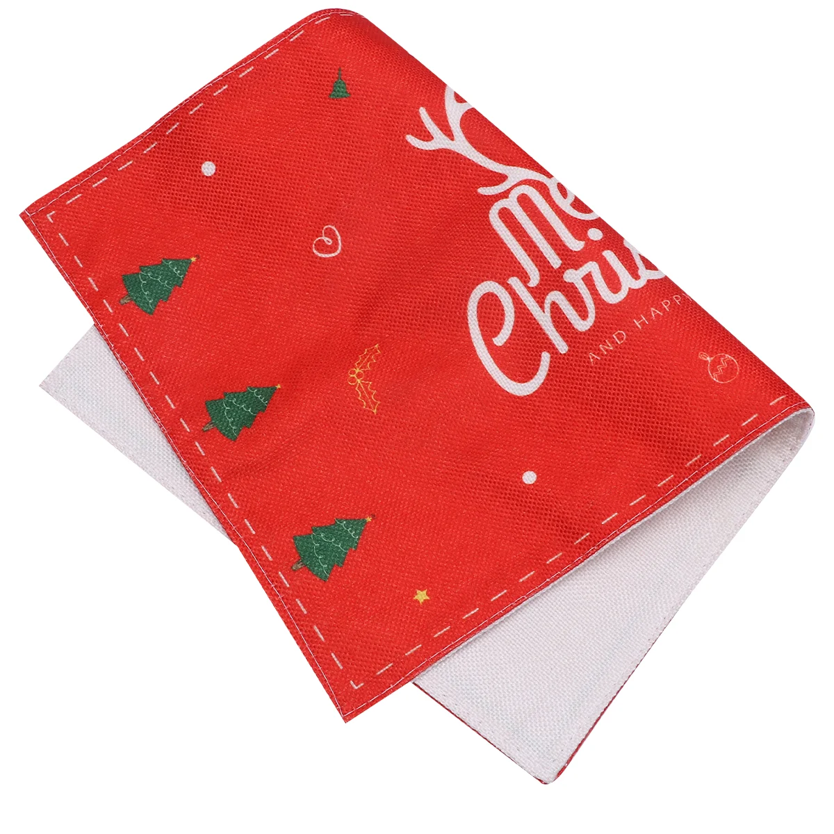 

1pc Cotton And Linen Double Table Mat Christmas Wedding Decoration