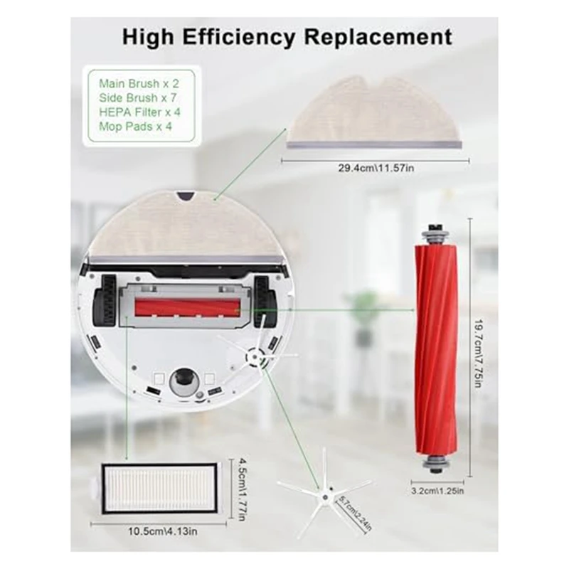 Запчасти для робота-пылесоса Xiaomi Roborock Q7 Max + T8