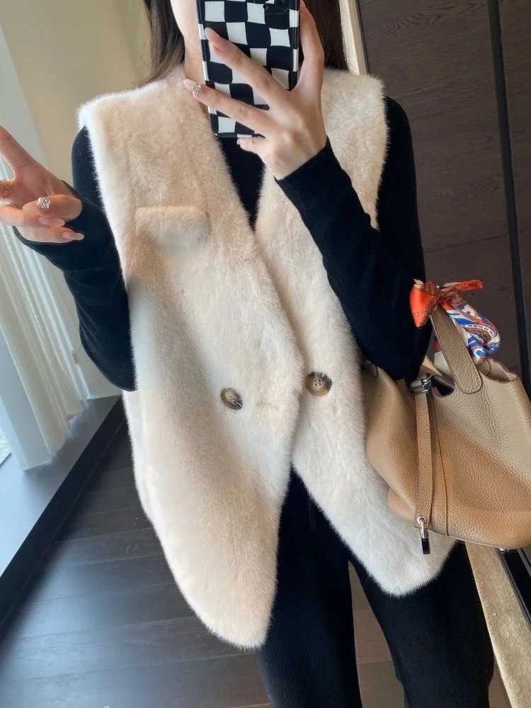 2024 новинка осени и зимы защита окружающей среды имитация норки кашемира меховой