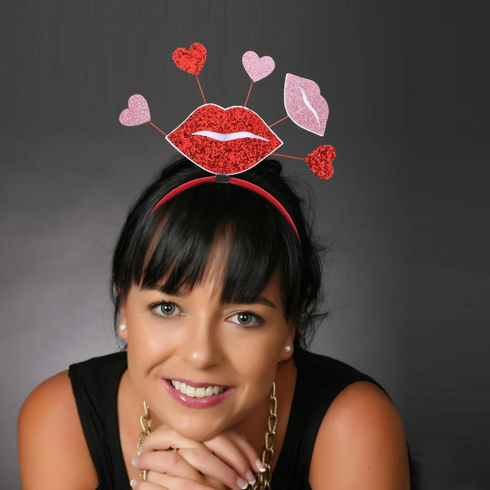 Повязка на голову ко Дню святого Валентина вечерние волосы антенна в форме