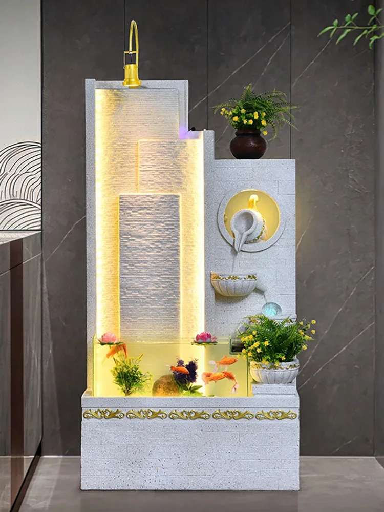 w europejskim stylu na ścianie wodnej skalna cyrkulacyjna fontanna sklep firmowy willa korytarz wewnętrzny krajobraz ozdoby podłogowe