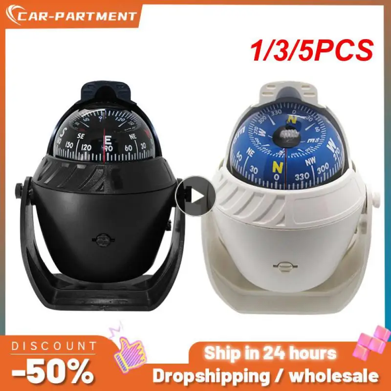 

1/3/5PCS Light Electronic Navigation Compass for Sea Marine Boat Ship Car Auto